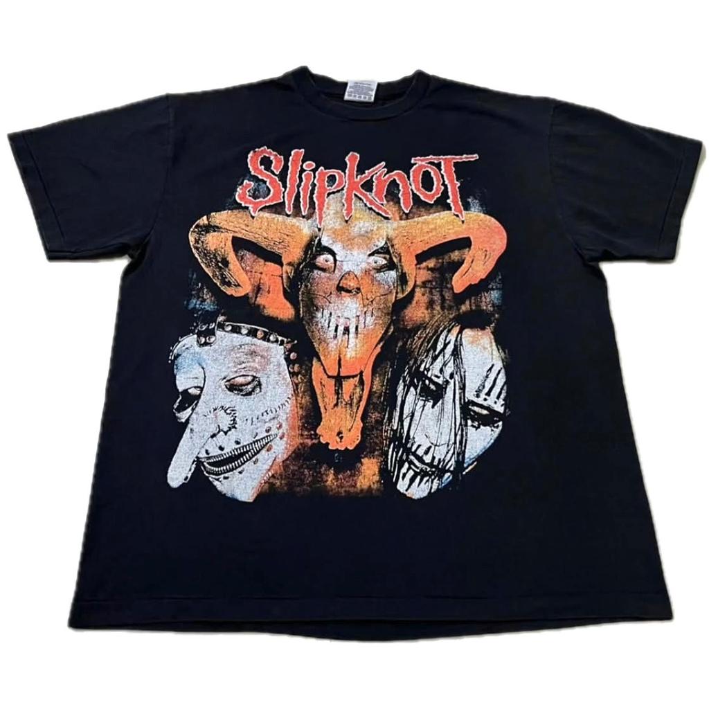 VTG Slipknot 2000s Band Rock Numetal Music Tour XL Single Stitch T-shirt REPRINT