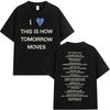 Beabadoobee I Love This Is How Tomorrow Moves Tour 2025 T-Shirt Men Women Vintage Harajuku  T-shirts Summer Tops