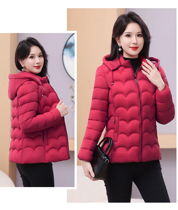 Damska Krótka Kurtka Puchowa - Lekka, Pogrubiona, Ciepła, Bawełniana Kurtka w Stylu Koreańskim