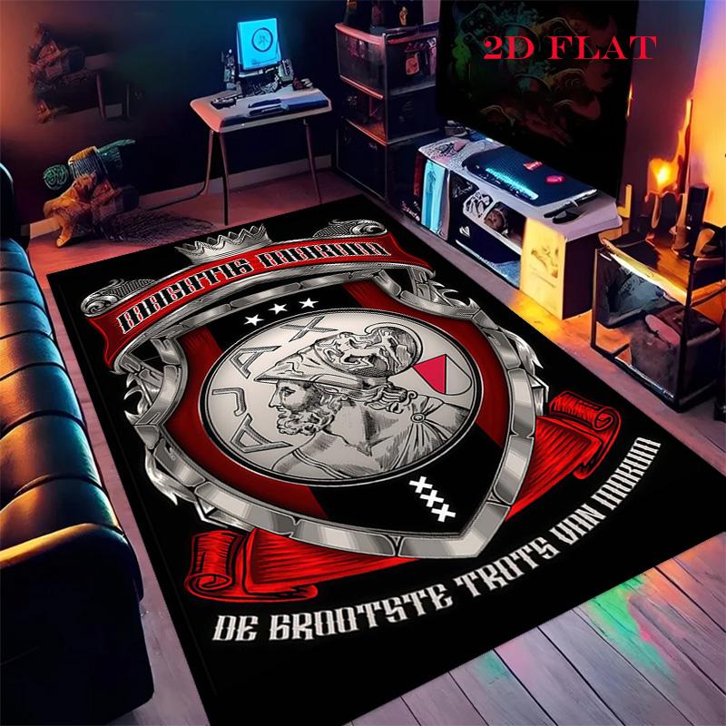 Ajax Logo Carpet Rug for Living Room Bedroom Home Sofa Decoration,Kids Play Nonslip Floor Mat