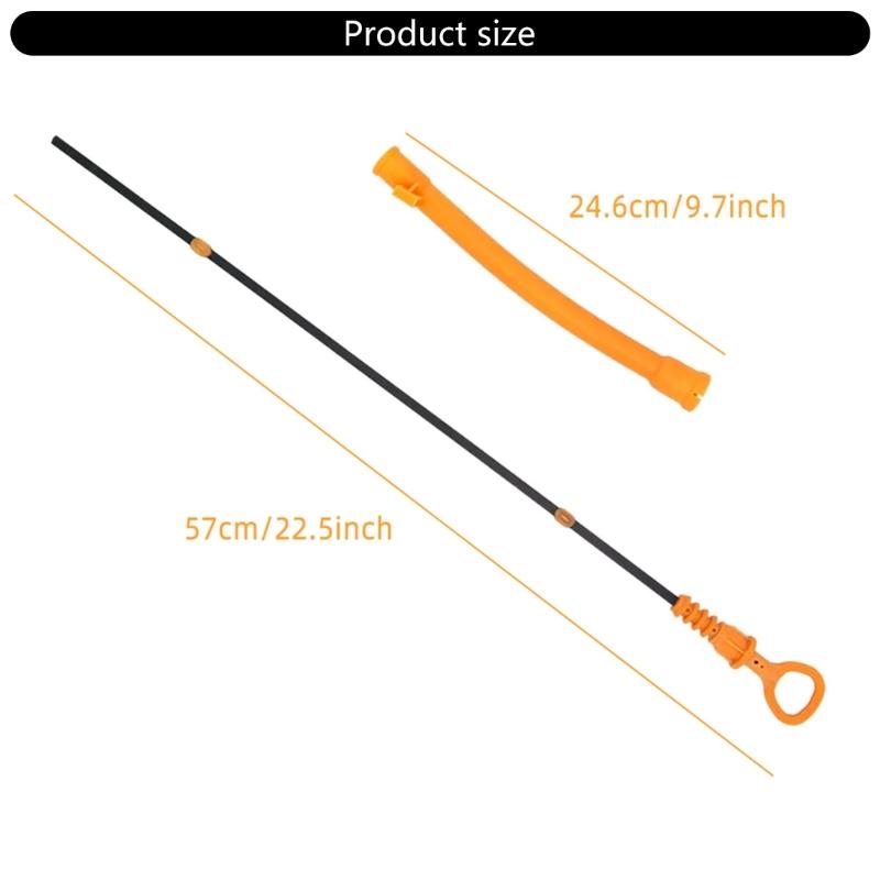 Car Engine Oil Level Dipstick 06B115611C Transmission Engine Oil Gearboxes Fluid Dipstick Funnel Tube