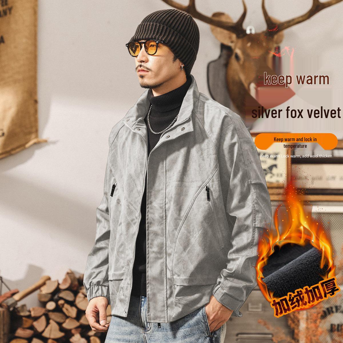 Men s 2025 American Retro Tie-Dye Distressed Cotton Jacket - Winter Heavyweight Outerwear, Trendy Workwear Style. L for 125-145 lbs