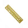 Numbers Multifunctional Hollow Ruler Drawing Graffiti Template Brass Promotional Gift Stationery