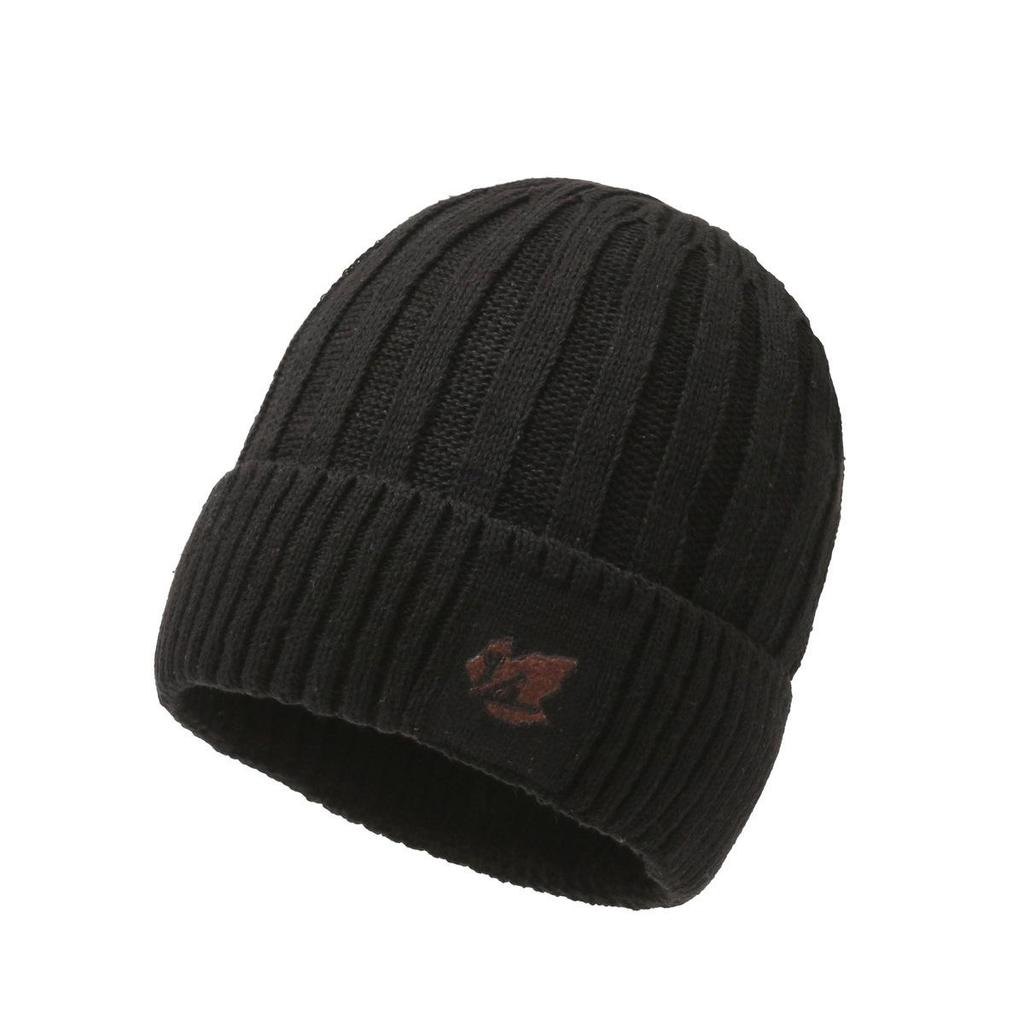 Men's Fashion Thickened Knit Hat & Velvet Neck Protection Two-Piece Set for Autumn & Winter