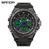 Sanda 6008 Multifunktionale Herren Wasserdichte Sport Quarz Uhr