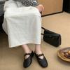 ~ Niche Design Comfortable Woven Half Slippers Women's Word with Inner Height Increase Simple Commuter Bag Head Sandals