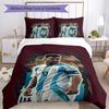 Football Messi Bed Linen Set Design for Bedrooms Lightweight Christmas Gift