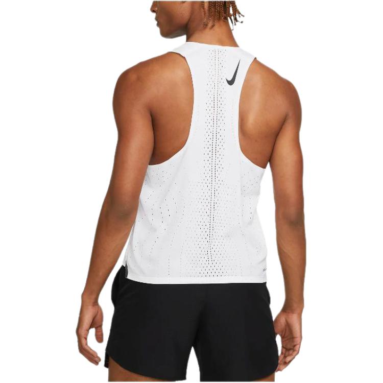 Nike Einfarbiges Logo Ärmelloses Tanktop Herren Tops Weiß DM4624-100
