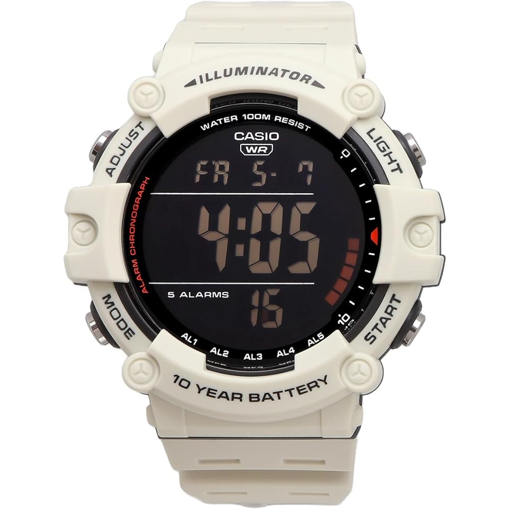 Casio AE-1500WH-8B2V Men's Standard Digital Watch Matte Ivory Color Overseas Model