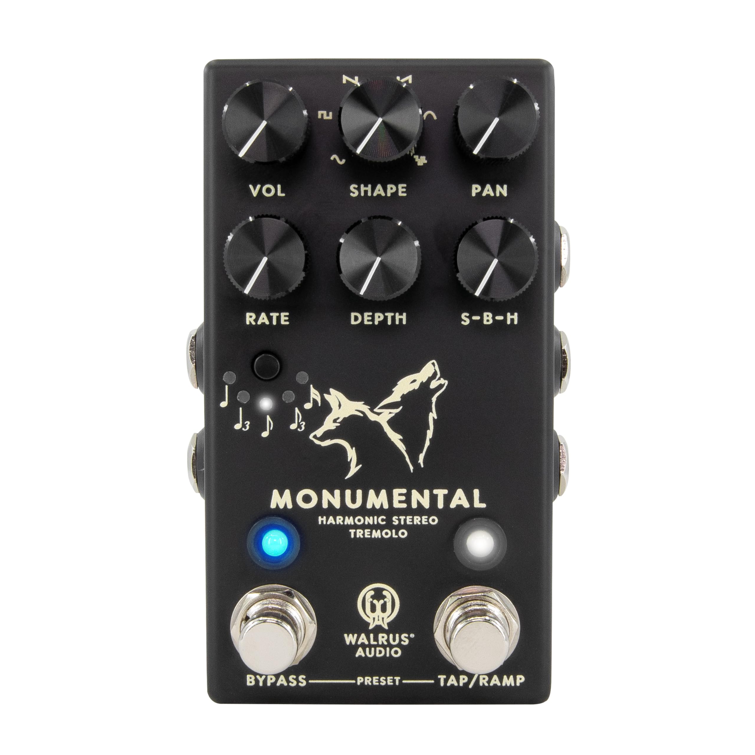 

WALRUS AUDIO Monumental Harmonic Stereo Tremolo Harmonic Stereo Tremolo BLACK WAL-MONUME чорний