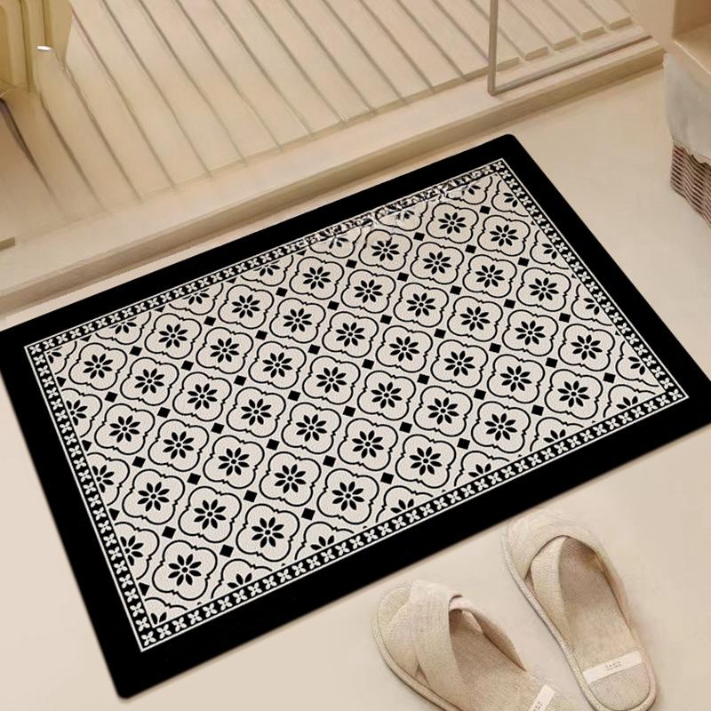 Special Floor Mat for Bathroom American Bathroom Door Foot Mat Anti-slip Toilet Water Absorption Mat Diatom Mud Quick-drying Carpet