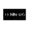Black and Gold Eclispe of The Moon Canvas Painting Lunar Phases Landscape Wall Art Poster and Prints Pictures for Living Room