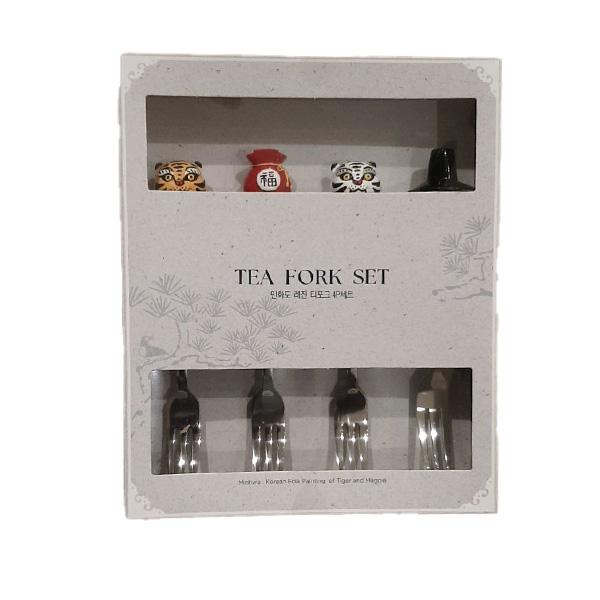 Minhwado Resin Tea Fork 4P Set