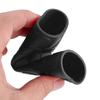 Grip Shrink Tubes Qiilu 1 Pair Universal Motorcycle Anti Slip Soft Rubber Handlebar Grip Cover + Brake Lever Cover (Black)