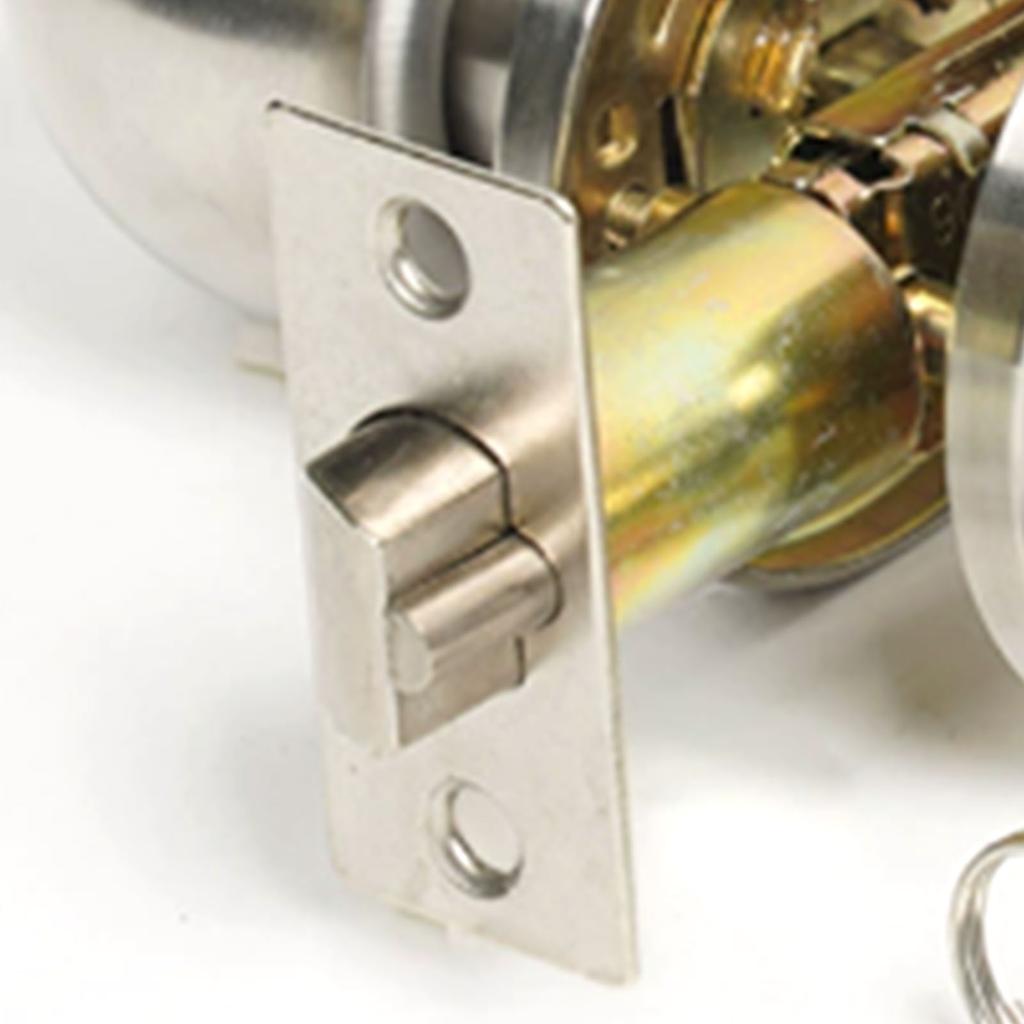 Mobile Home Door Knob Lock Set Interior Passage Door Handle for Bedroom Bathroom Keyed Entry Door Knob Rustproof Easy