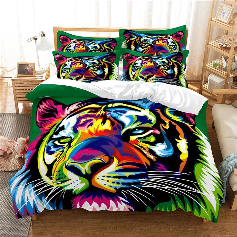 Set Letto Grizzy e i Lemming Ragazzi Ragazze Misura Singola Queen Copripiumino Federa Letto Bambini Adulti Moda Tessile per la Casa