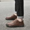 Fashion Men's Casual Shoes Handmade Leather Comfortable Loafers Outdoor  Breathable Men Moccasins Men's Walking Shoes Plus Size 38-48