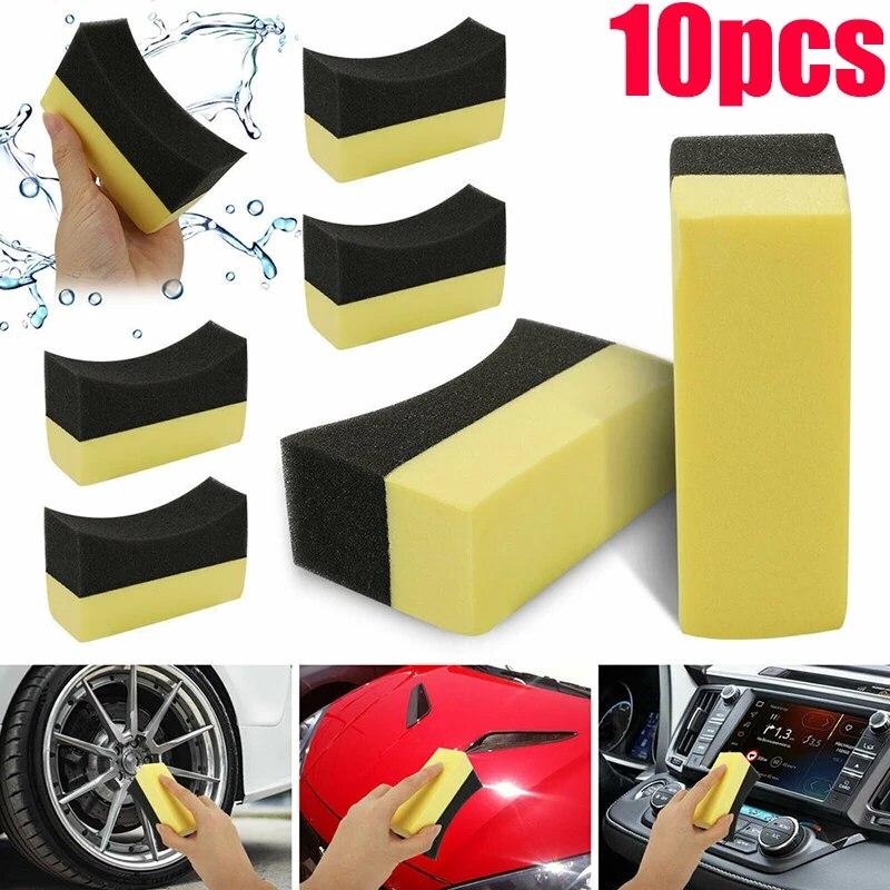 Tire Polishing Wax Sponge Detail Applicator Sponge Tire Cleaning and Wiping Cleaning Tool