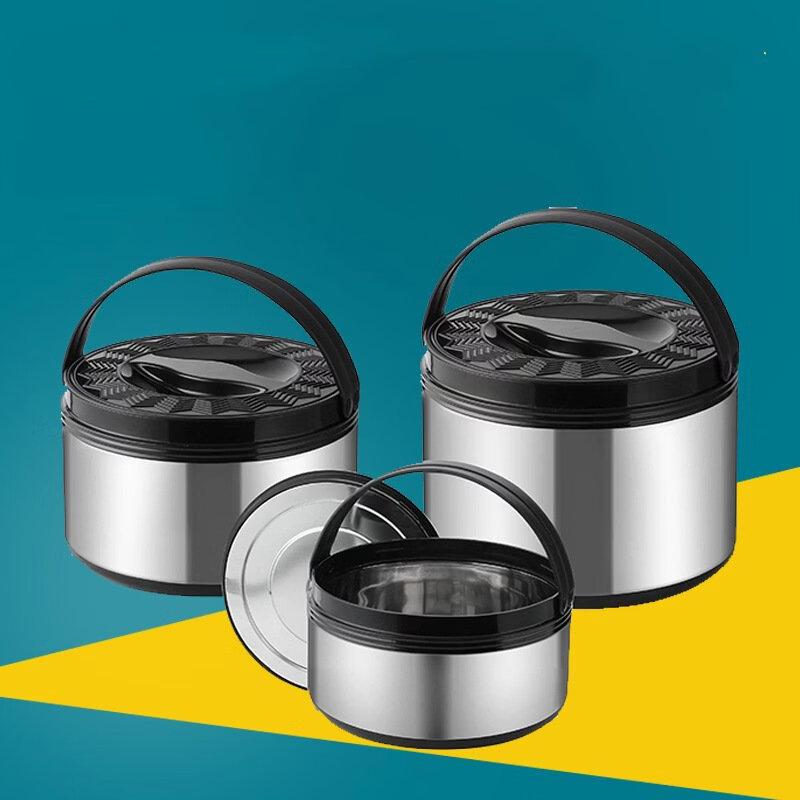 ZISIZ Edelstahl Isolierter Lebensmittelaufbewahrungstopf Set