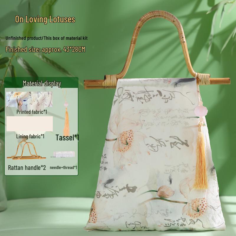 Bamboo Joint Bag DIY Kit: Handmade Chinese-Style Heritage Bag for Team Building and Salon Events