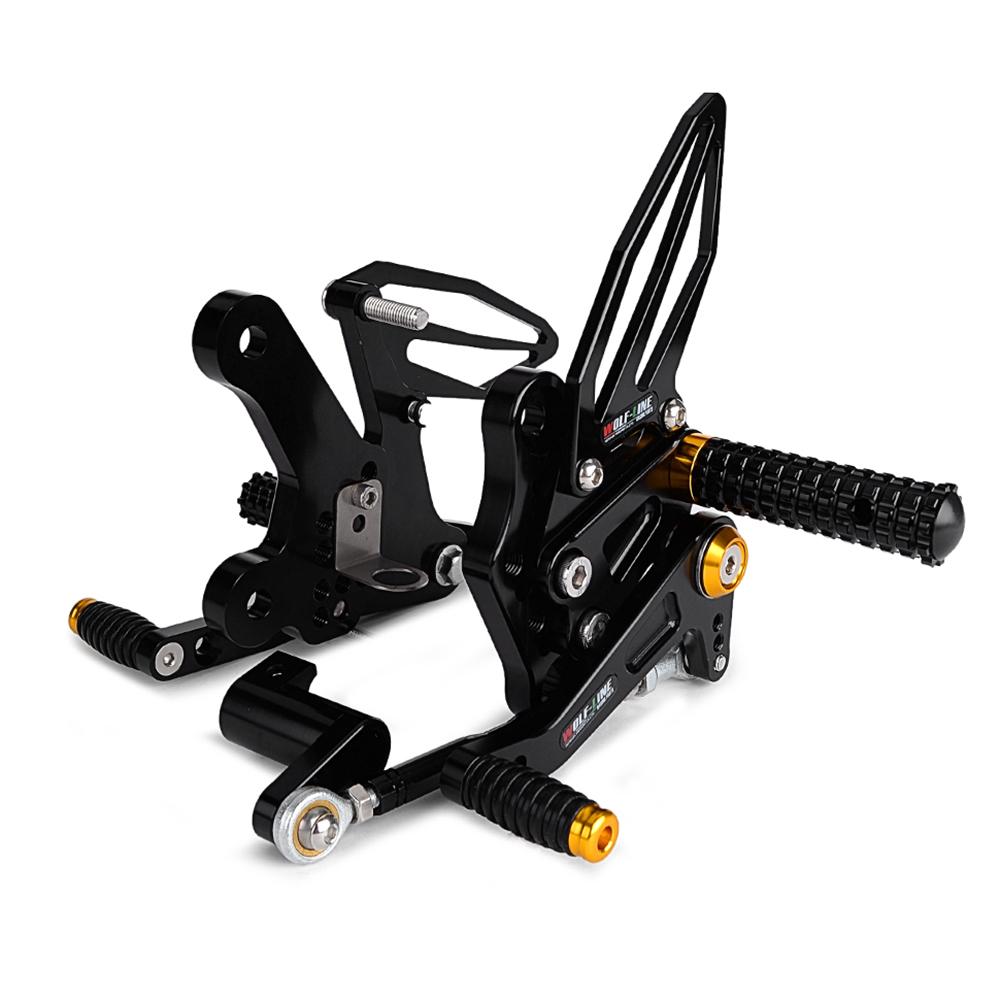 Adjustment Rider Motorcycle Footrests Rearset Rear Footpeg Foot Rests For Kawasaki Ninja 400 Z400 2019-2023 Ninja400 Ninja 250