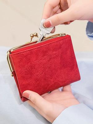 Portefeuille pliant multifonctionnel rétro pour femme 2023 & Porte-monnaie avec porte-cartes