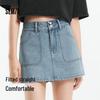 Semir Women's High-Waist Leg-Lengthening Denim Skort Shorts