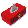 Christmas Supplies Red Belt Buckle Tissue Cover, Holiday Napkins Set Table Christmas Decoration, Household Restaurant Atmosphere Artifact
