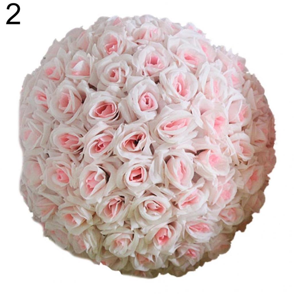 Wedding Flower Ball 8 Inch Rose Silk Hanging Decoration