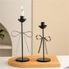 Bowknot Iron Taper Candle Holders Candlestick Holders Decorative Candle Stand for Wedding,Dining Table,Home Decors