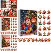 Christmas Countdown Box With Chicken Shaped Acrylic Tree Ornaments For Holiday Decor