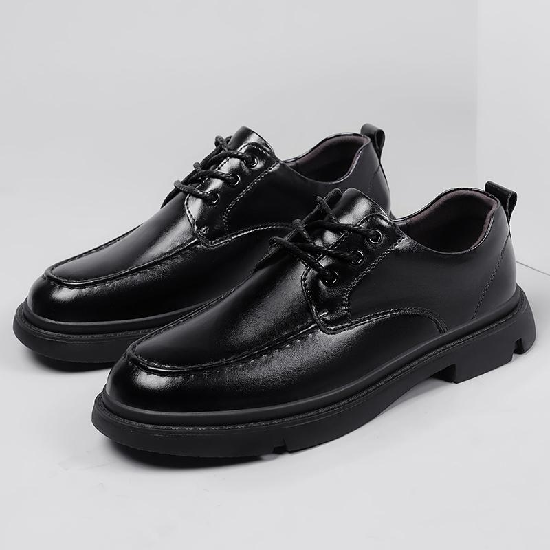 2025 Lightweight Casual Leather Shoes High Quality Minimalist Style Versatile Men's Comfortable Non-Slip Driving Shoes