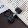 Cross-Border Sports Keychain: Creative Metal Dumbbell Pendant