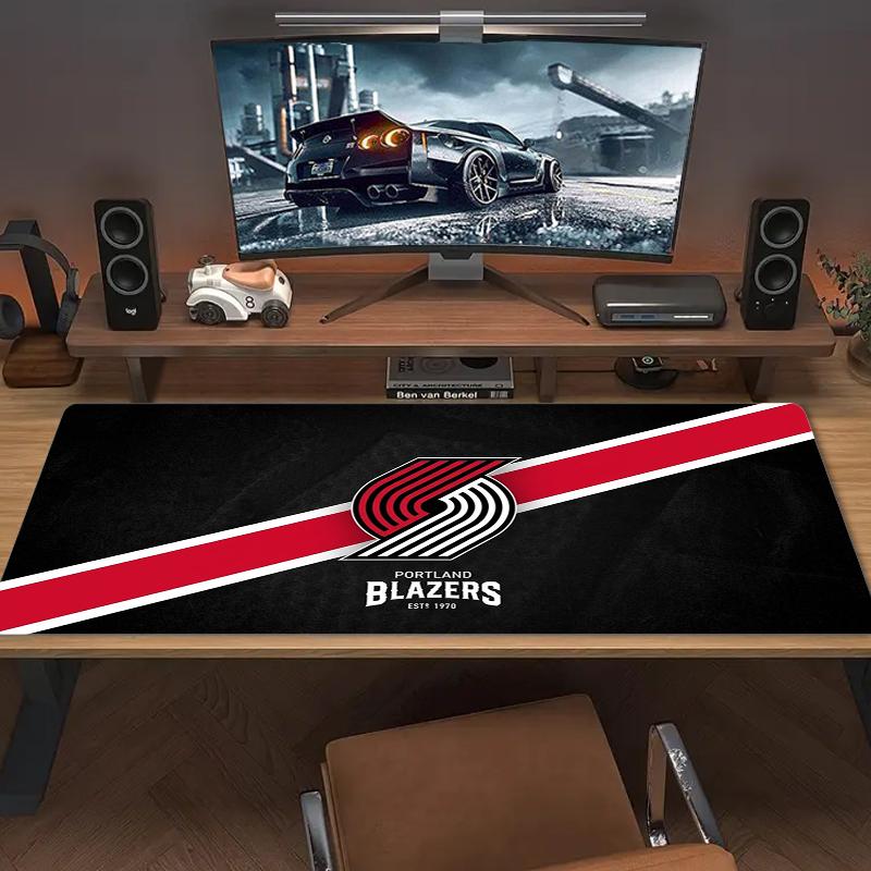 Portland Trail Blazers Mouse Pad Large Gaming Table Cushion Nonslip Laptop Tablet Big Mousepad Xxl Mat Mini Pc Playmat With Lock Edge