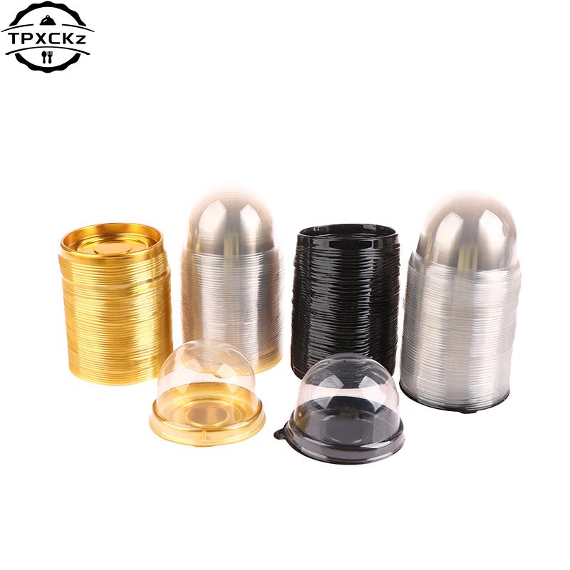 Clear Plastic Cake Boxes And Packaging Box Moon Cake Box Egg-Yolk Puff Blister Box Baking Decor Storage Container Dome Box