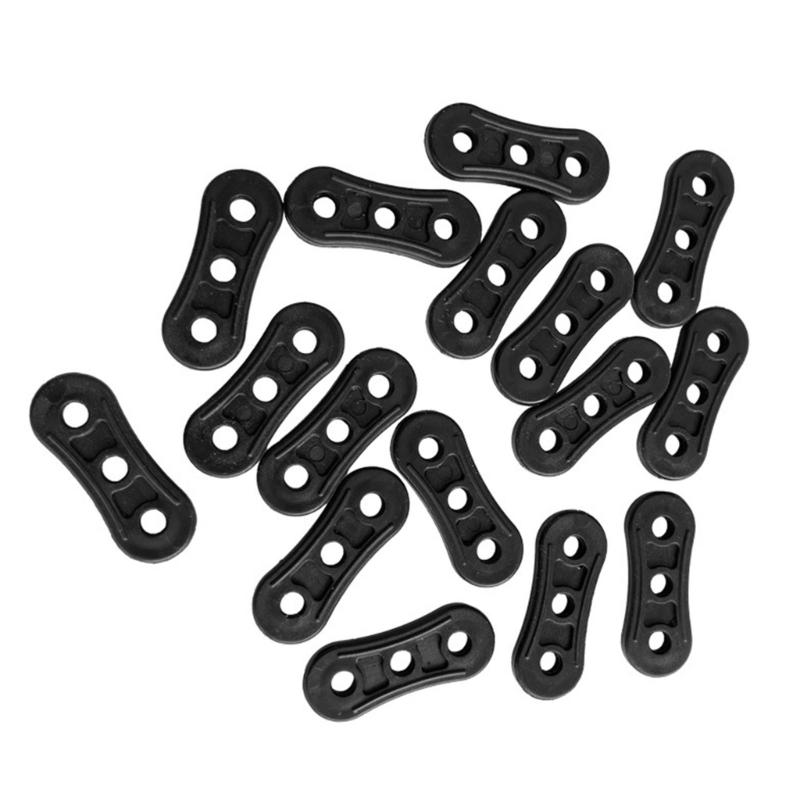 100 Stück Zeltwindseilspanner Campingzelt Abspannleinen-Versteller Spannhaken Schnallen Winddichte Markisen Zubehör