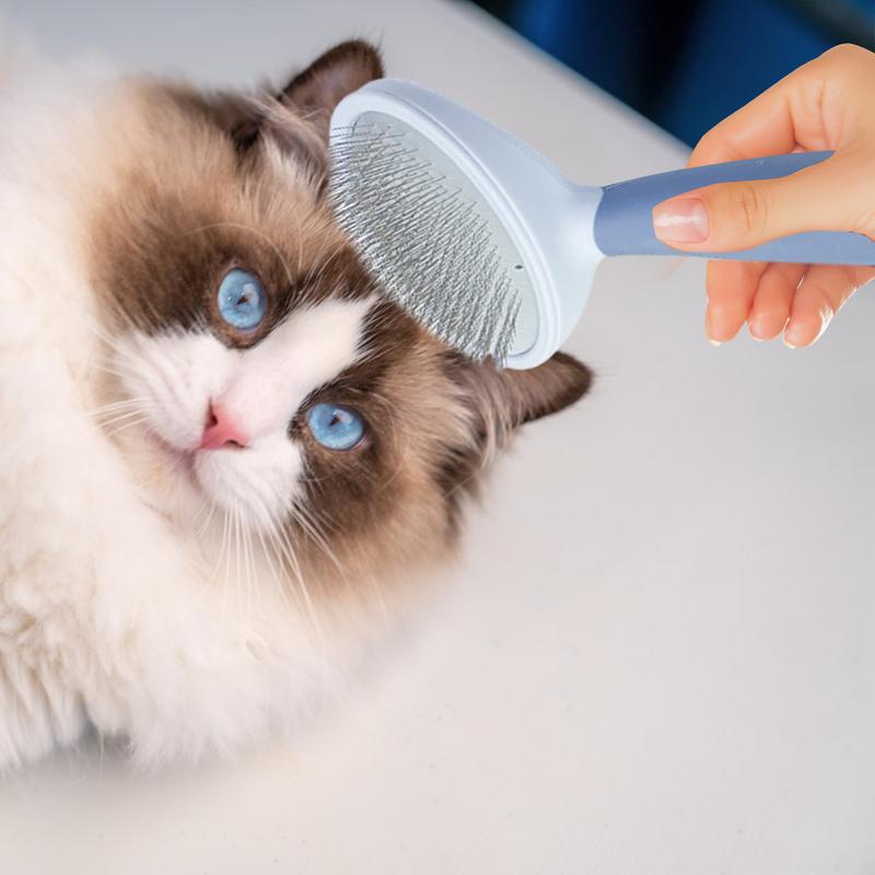 Cat Brush Long Hair Deshedding Brush Tool De-Shedding Cat Hair Brush For A Gentle Soothing Grooming Soft Brush For Cats Dogs