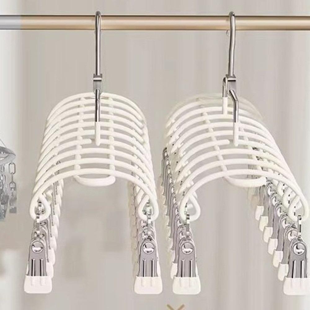 Rustproof Clothes Drying Hanger Stainless Steel Underwear Socks Holder  Laundry Room