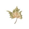  Broszka z Liściem Jesiennym Paulowni, Wysokiej Klasy i Wykwintna, Broszka z Jesiennym Liściem Klonowym, Elegancka i o Wyjątkowym Wyczuciu Stylu