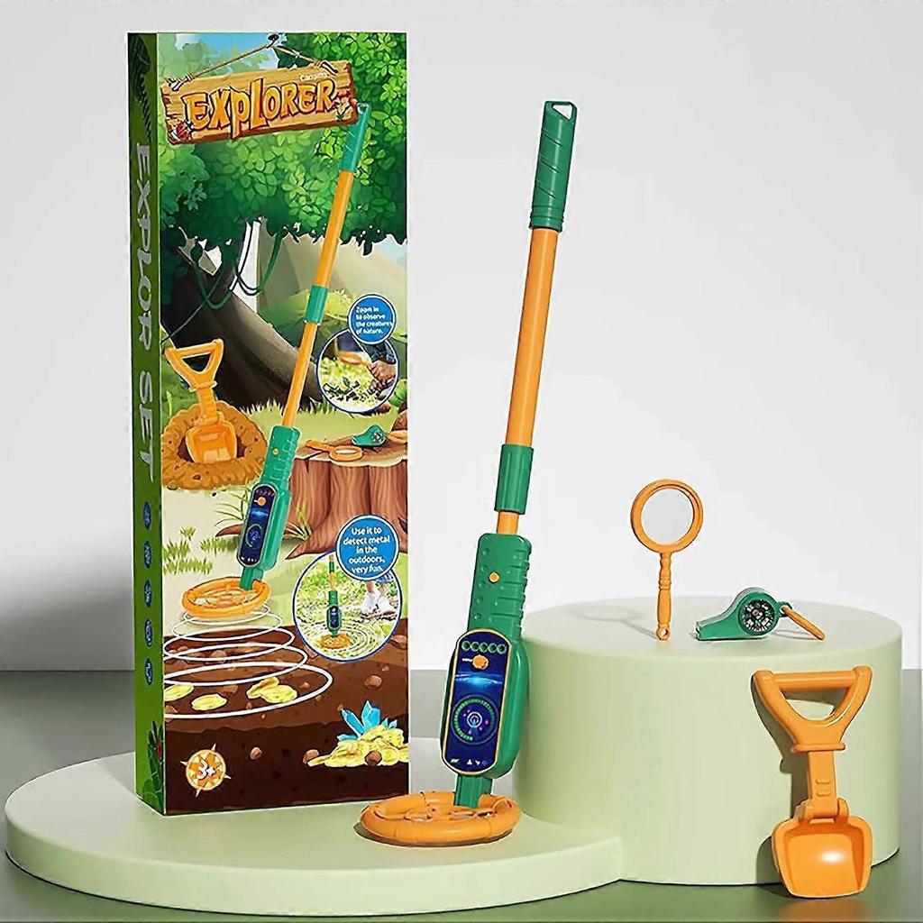 Lightweight Adjustable Kids Metal Detector (60-80cm) - Gold & Treasure Detector for Ages 3-12, Portable Outdoor Exploration Toy, Educational Interacti