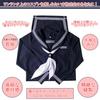 [FULL CHECK] Sailor Suit, Authentic School Uniform Costume with Pleated Skirt (XL, Navy Blue (Long Sleeve Top + Scarf + 80cm Skirt))