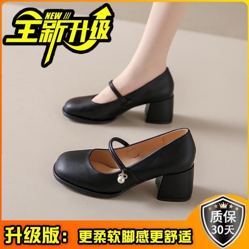 Summer women's shoes new Mary Jane shoes high heels versatile cheongsam light mouth single shoes