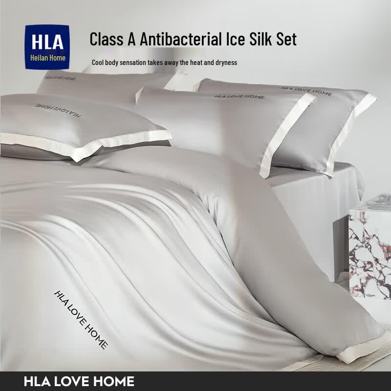 HLA Ice Silk 4-Piece Bedding Set