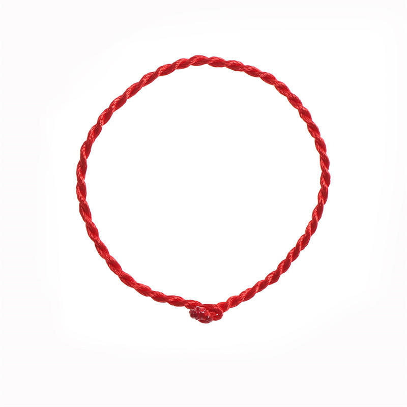 

50X шнуров-ниток Каббала счастливые браслеты против сглаза для успеха красный черный красный