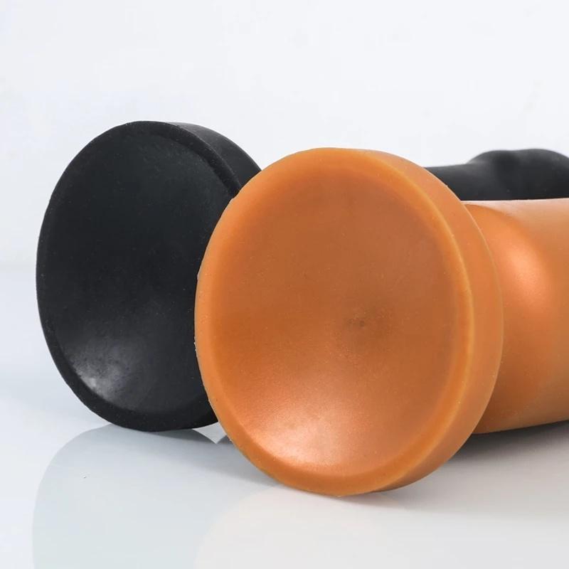 18+ Dospělí Tekutý silikon Zvířecí penis Obrovský anální kolík Vaginální anus Expander s přísavkou Velký tlustý anální dildo Sex Shop