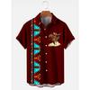 Hawaiian Cowboy Women Men Shirts Cool 3D Digital Printing Western American Fashion Tops Retro Style Summer Short Sleeve
