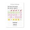 Mini Portable 30-Day Self-Discipline Punch Card Planner & Notepad