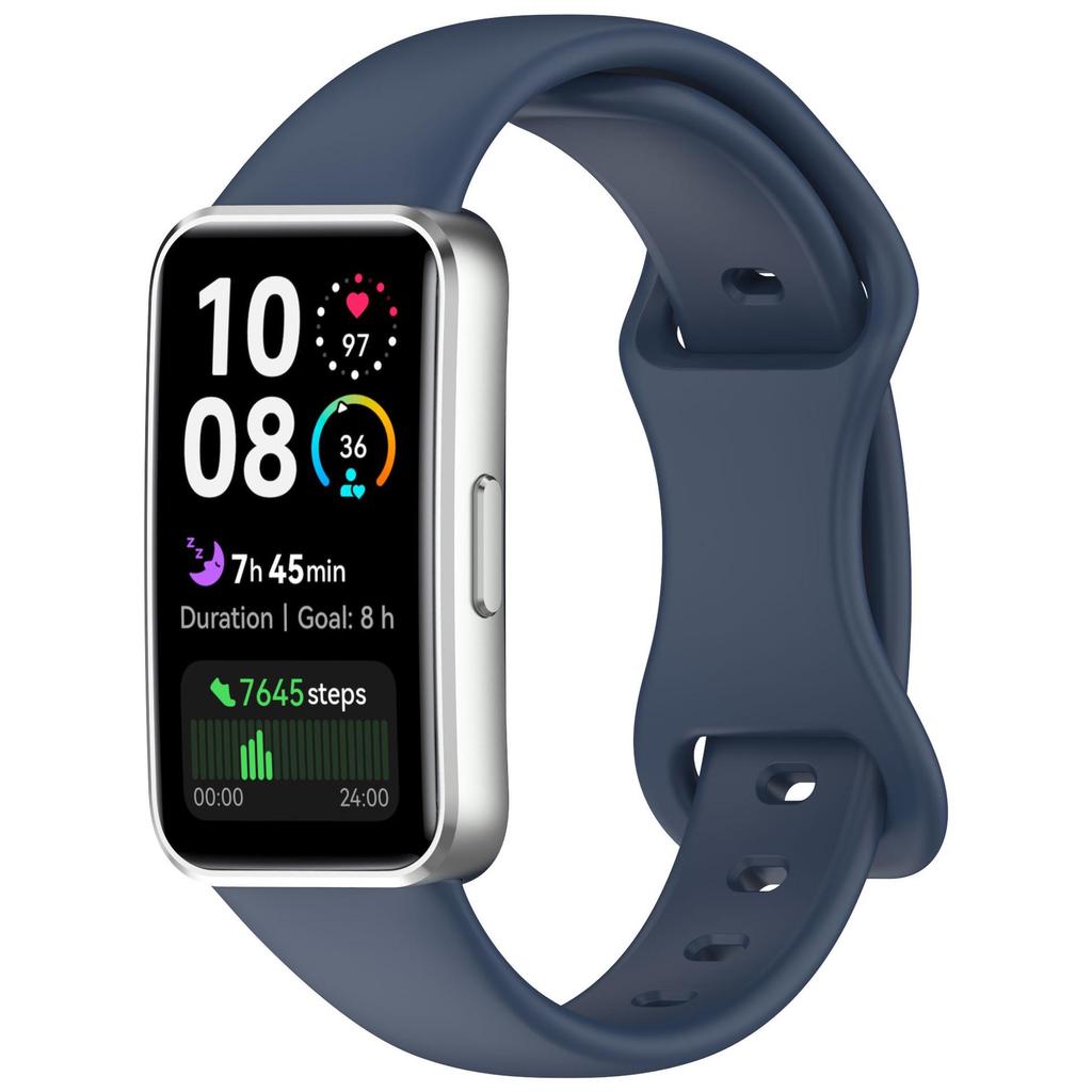 Huawei Band 10/98 Butterfly Buckle Silicone Watch Band - Smart Bracelet Wristband