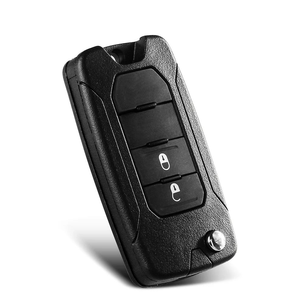 For Jeep Renegade Compass Patriot Liberty - 2/3/4 Buttons Remote Flip Key Shell Remote Car Key Shell Sip22 Blade