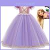 Encantador Fantasia de Cosplay Princesa Rapunzel Enrolados para Meninas